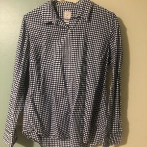 Gap gingham button down shirt size L